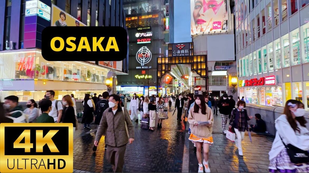 OSAKA, JAPAN 🇯🇵 [4K] Dotonbori — Namba — Nipponbashi — Walking at night