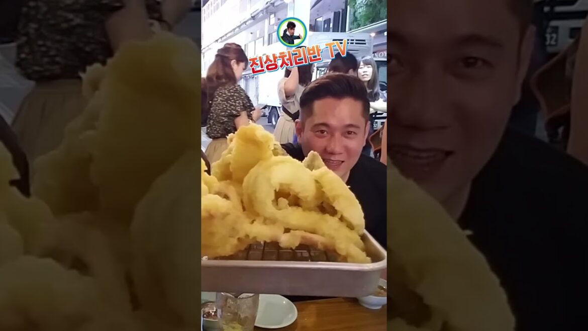 도쿄 우에노 아메요코 얼굴 크기만한 일본 오징어 튀김 맛집 클라스