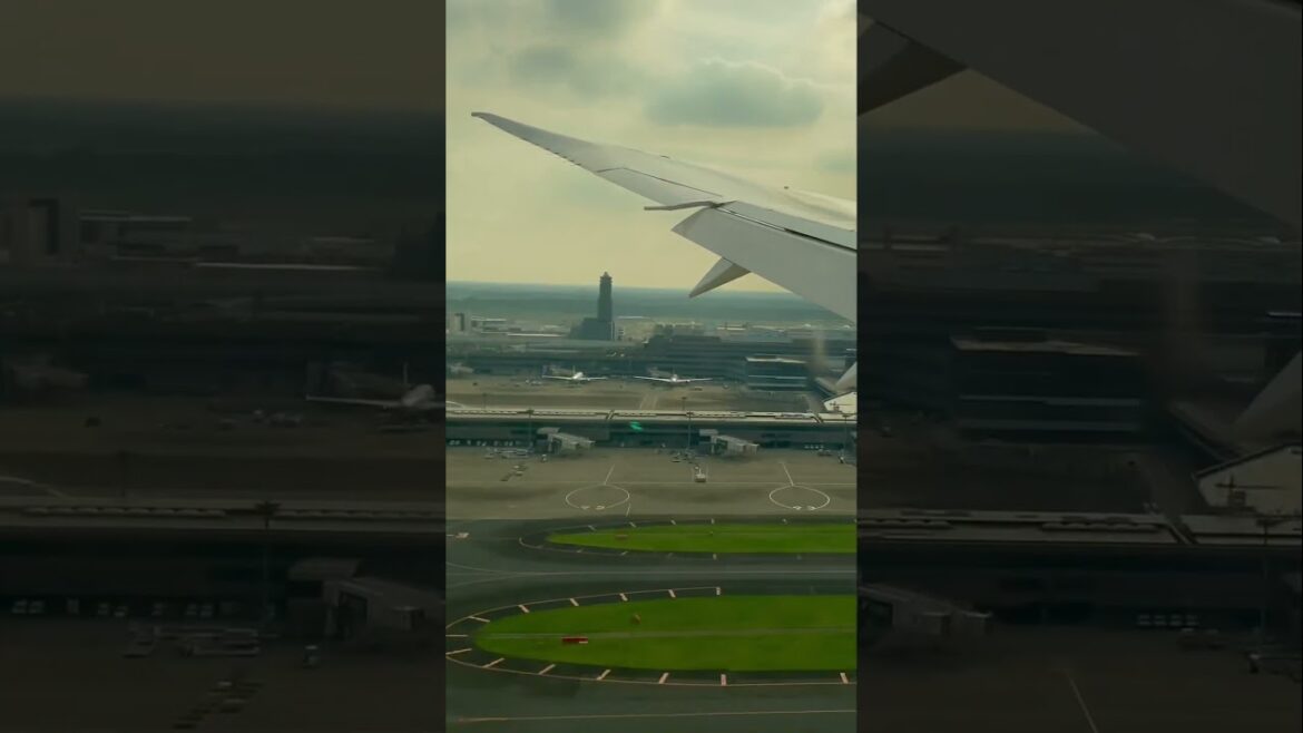 STUNNING Tokyo Narita Landing! Onboard Japan Airlines Boeing 787-8! #Shorts
