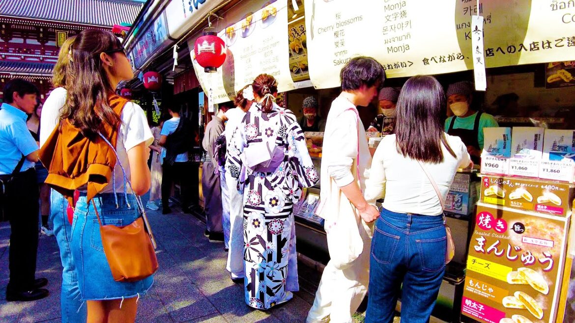 Asakusa in Tokyo🐶🍻Delicious agemanju street♪💖4K ASMR non-stop 1 hour 03 minutes Asakusa in Tokyo🐶🍻Delicious agemanju street♪💖4K ASMR non-stop 1 hour 03 minutes