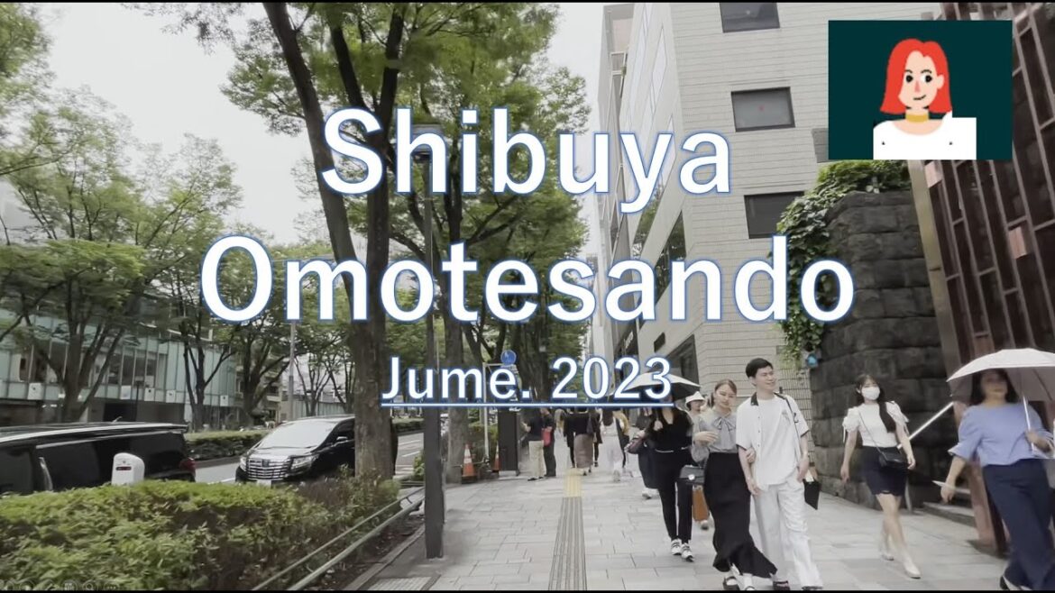 Walk in #shibuya #miyashitapark  to #aoyama  #omotesando   June 2023