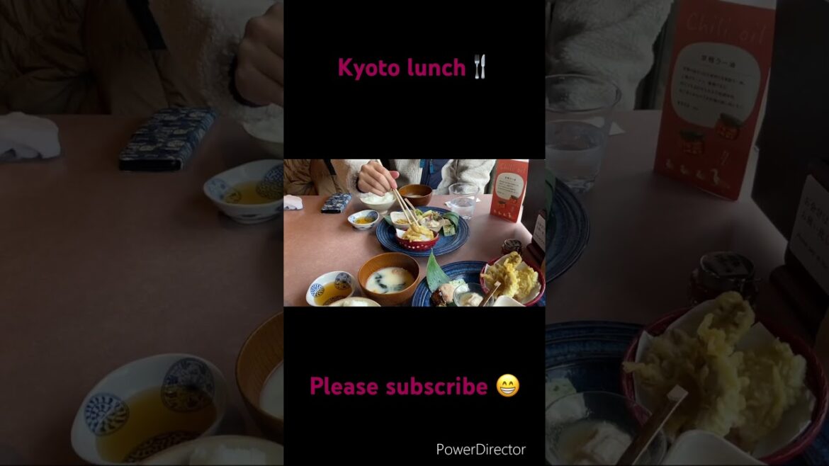 【KYOTO】Japanese lunch #kyoto #shorts #travel  #pleasesubscribe #restaurant  #trip #pleasesupport