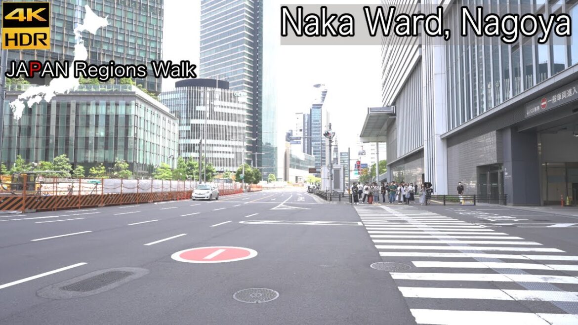 From Sengen cho Sta to Nagoya Sta | Naka Ward, Nagoya | 4K HDR | 名古屋市中区