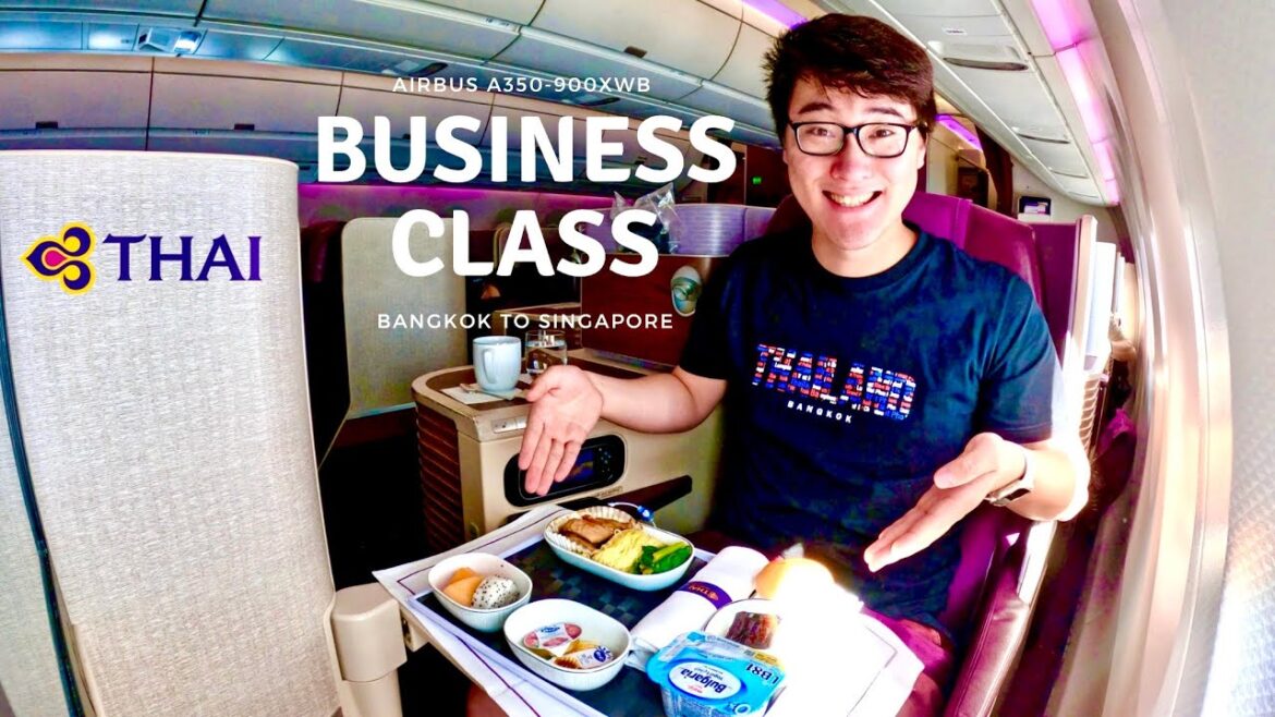 Thai Airways A350-900 BUSINESS CLASS from Bangkok to Singapore - It was pretty GOOD!