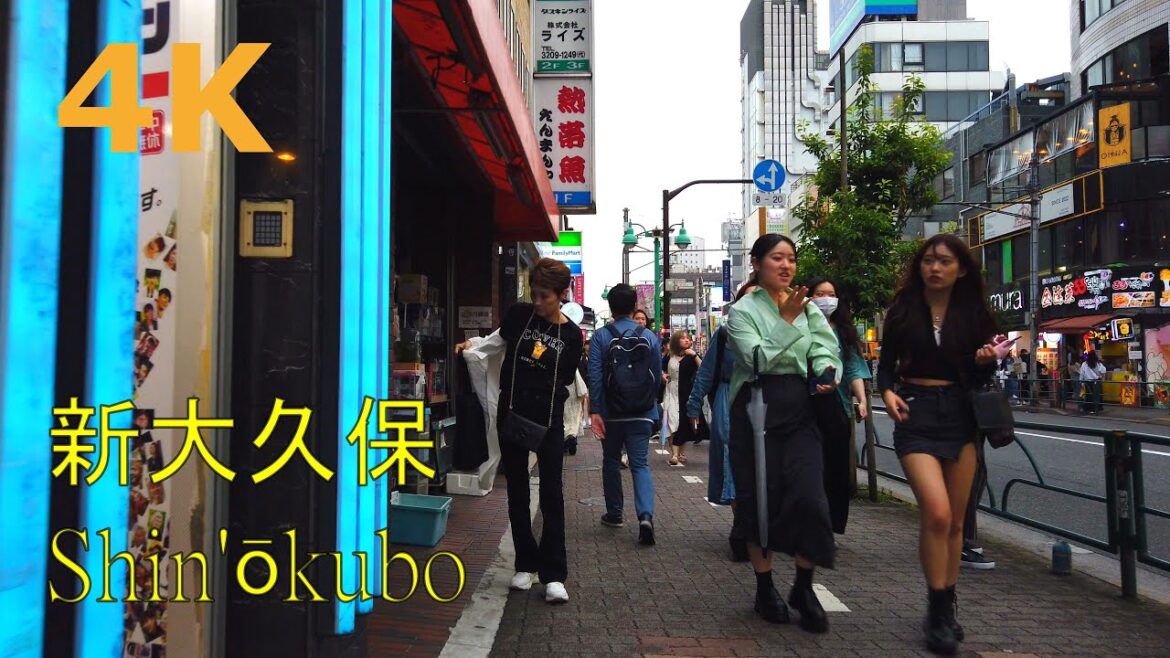 【4k】Tokyo walk-Shin'ōkubo🧡新大久保を散歩