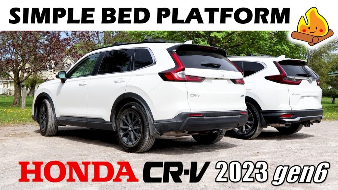 Bed Platform for Honda CRV 2023 Car Camping Build (Not a camping video)