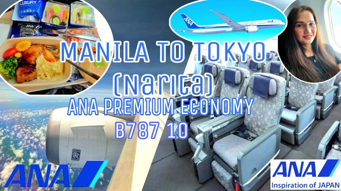 MANILA TO TOKYO ANA PREMIUM ECONOMY B787