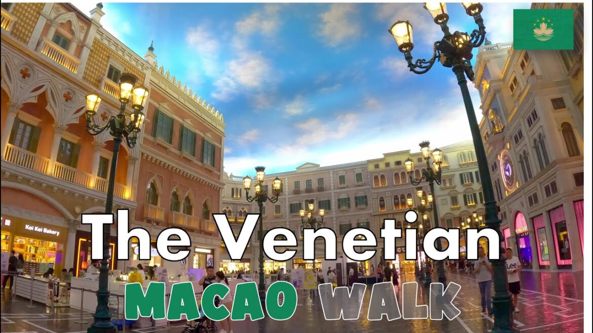 Macao Walking Tour 🇲🇴 The Venetian Macao, Walkaround Tour, Macao, The Venetian