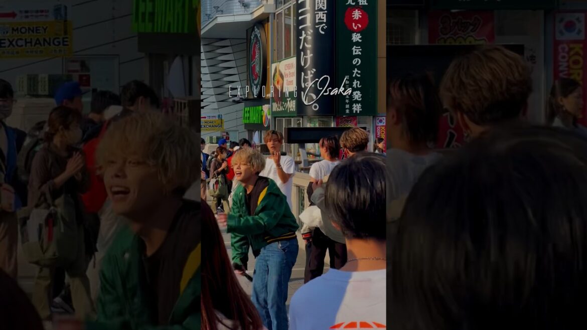 OSAKA MAIN STREET IS A VIBE 🍱🏮🪩#travel #japan #shorts #osaka