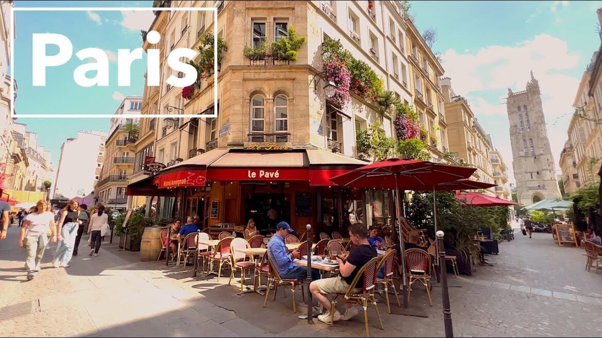 HDR Walk-in Paris - Paris Hot weather - 4K Ultra HD - HDR 60 fps