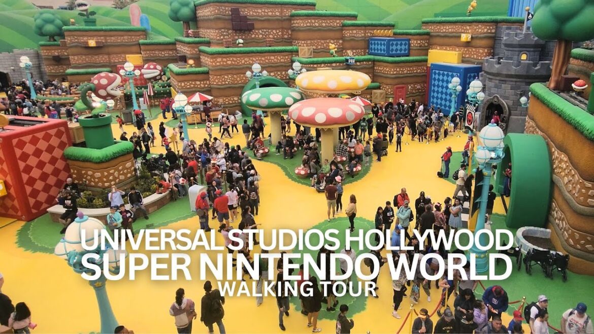 Exploring Super Nintendo World in Universal Studios Hollywood Walking Tour #supernintendoworld #la Exploring Super Nintendo World in Universal Studios Hollywood Walking Tour #supernintendoworld #la