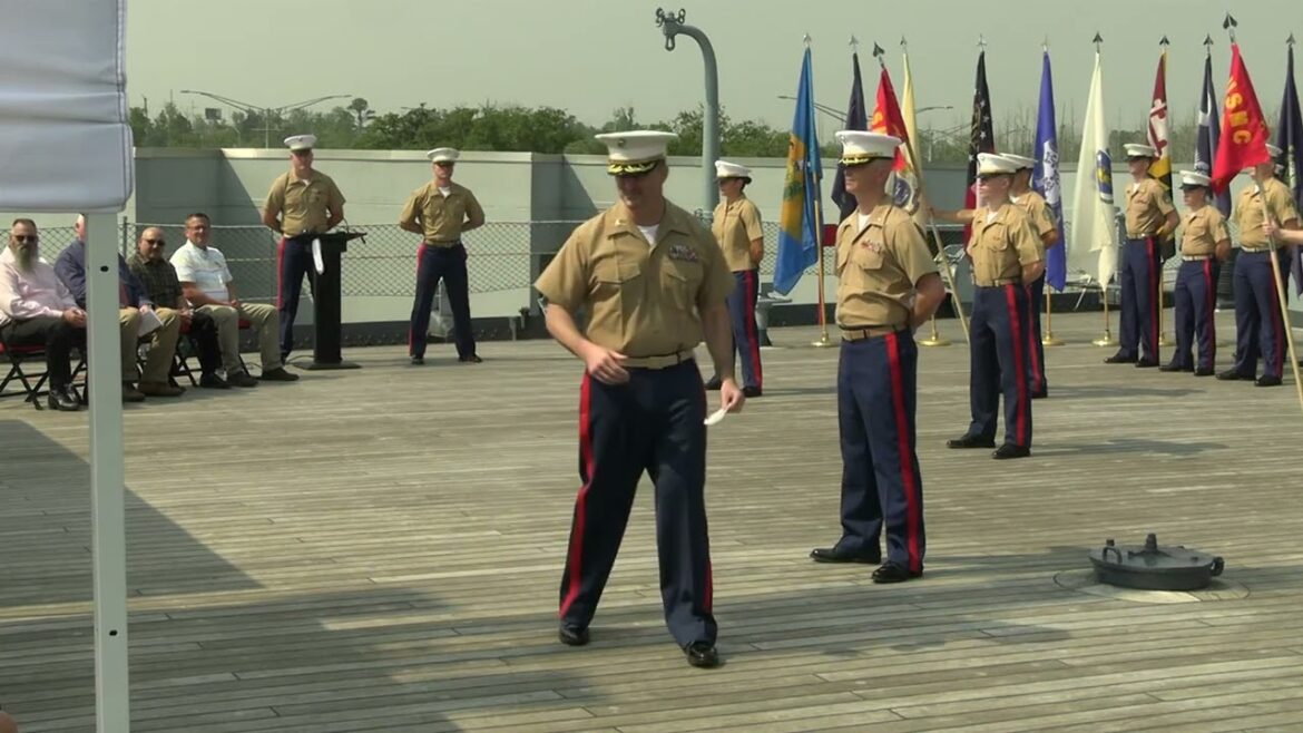 Aboard the USS North Carolina: Change of Command Ceremony Aboard the USS North Carolina: Change of Command Ceremony