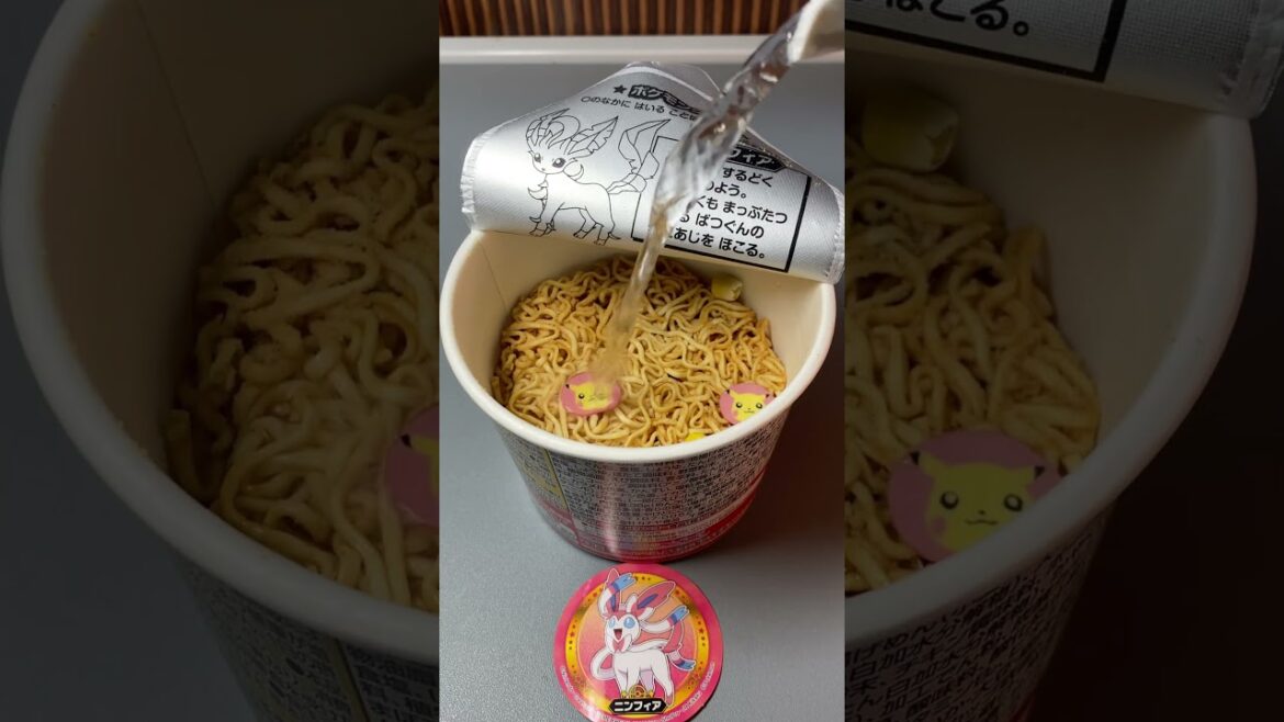 Eating POKÉMON NOODLES!!!!