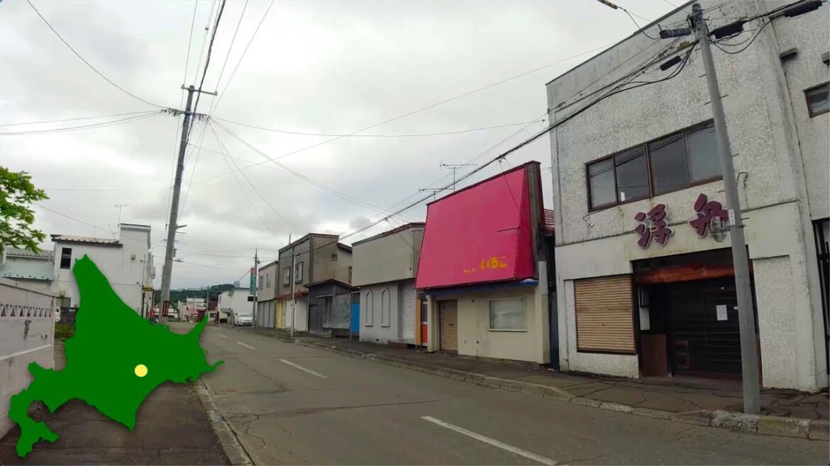 4K Walk Japan　本別町の銀河通り商店街を散歩　2023年6月