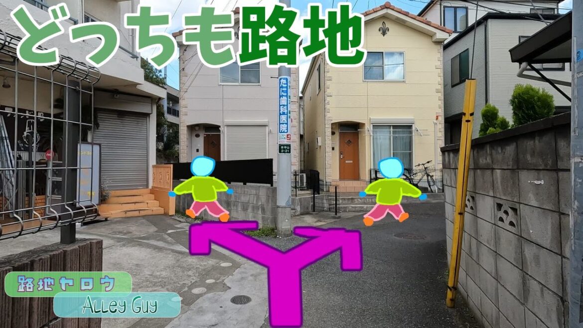 【分岐路地】どっちも路地なので両方行ってみました(千葉県市川市) 【分岐路地】どっちも路地なので両方行ってみました(千葉県市川市)