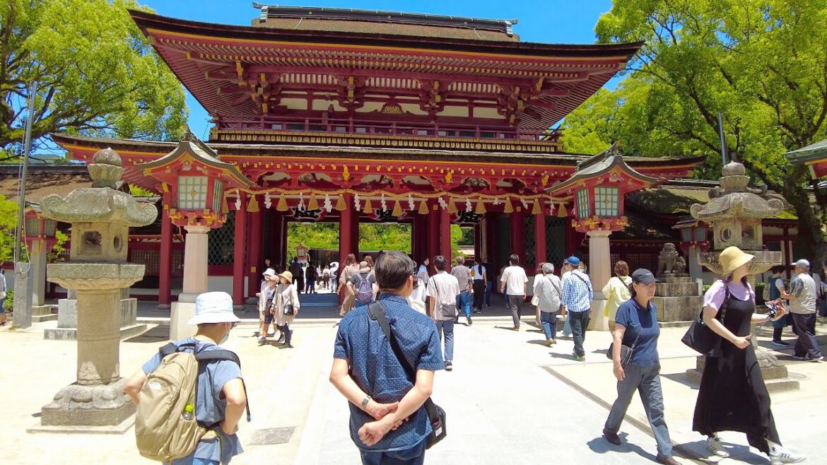 【4K】福岡県 博多の太宰府天満宮を散歩 Walk on Dazaifu-Tenmangu in Hakata,Fukuoka【2023】