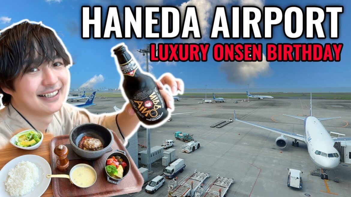 Worth it? Spending my Birthday at Haneda Airport Luxury Onsen Ep.403