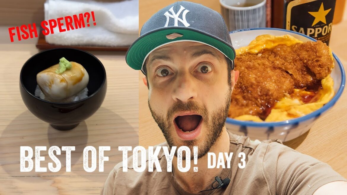 Eating Fish Sperm?! + a DREAMY Katsudon Dish You Need! Tokyo Japan Day 3  | Jeremy Jacobowitz