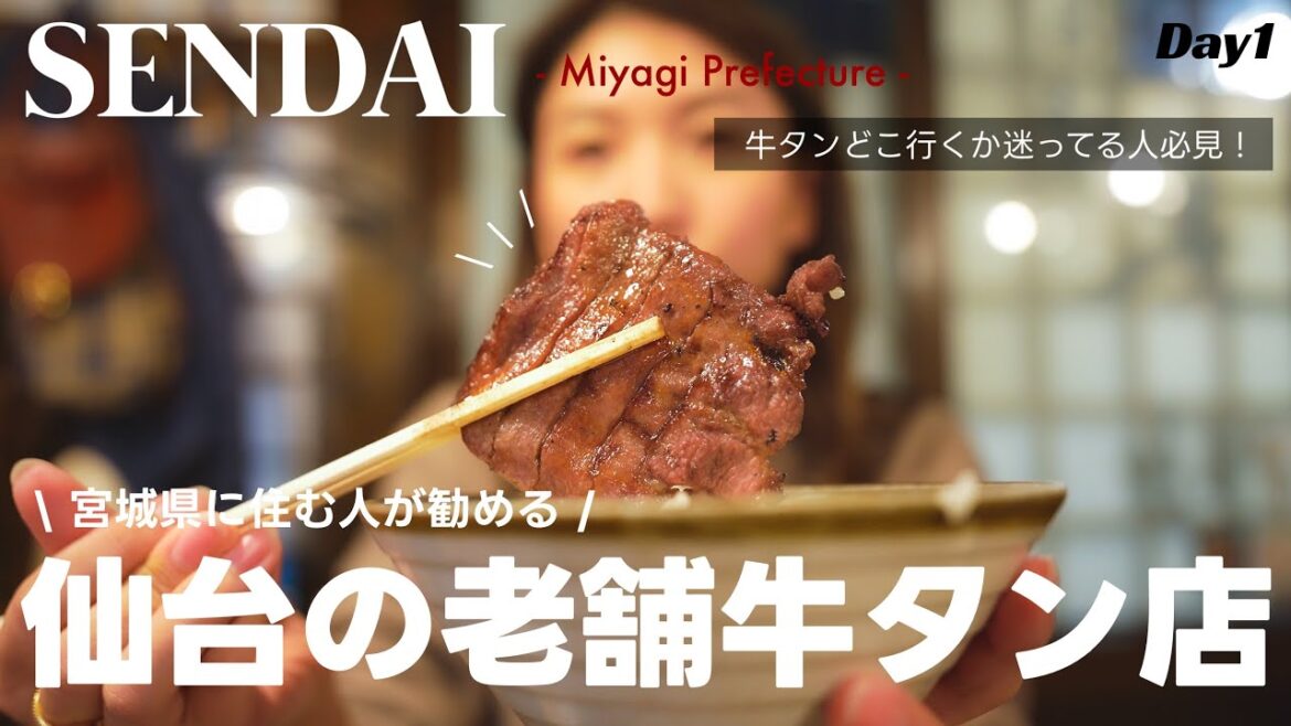 【宮城vlog】仙台市民に教えて貰った！おすすめ仙台グルメ「牛タン」の老舗人気店でディナー🥩［Day1]