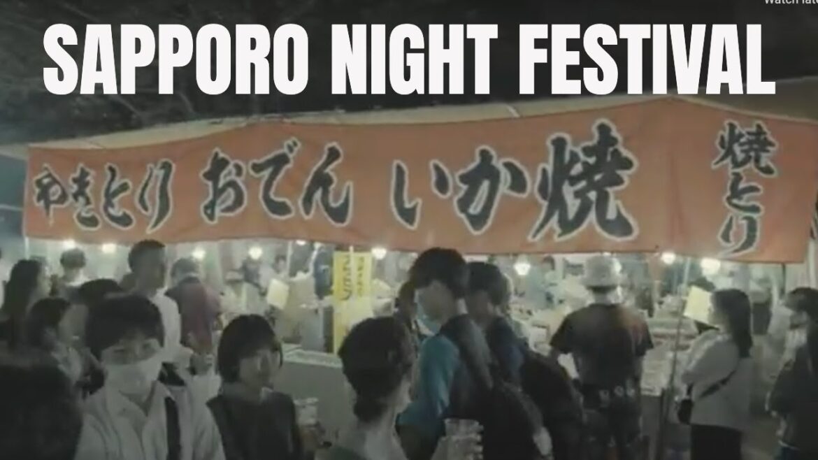 SAPPORO  Nakajima Park Festival walk through 4K  Food stalls, games & lots of people.