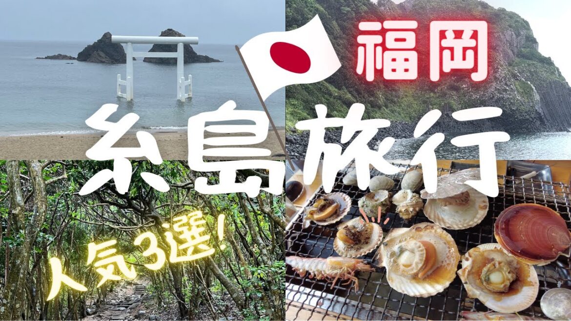 【九州旅行】福岡糸島の旅👀観光3選1️⃣夫婦岩2️⃣芥屋の大門3️⃣トトロの森 🦪BBQ大満足😋 [JAPAN TRAVEL] Itoshima Fukuoka walking tour