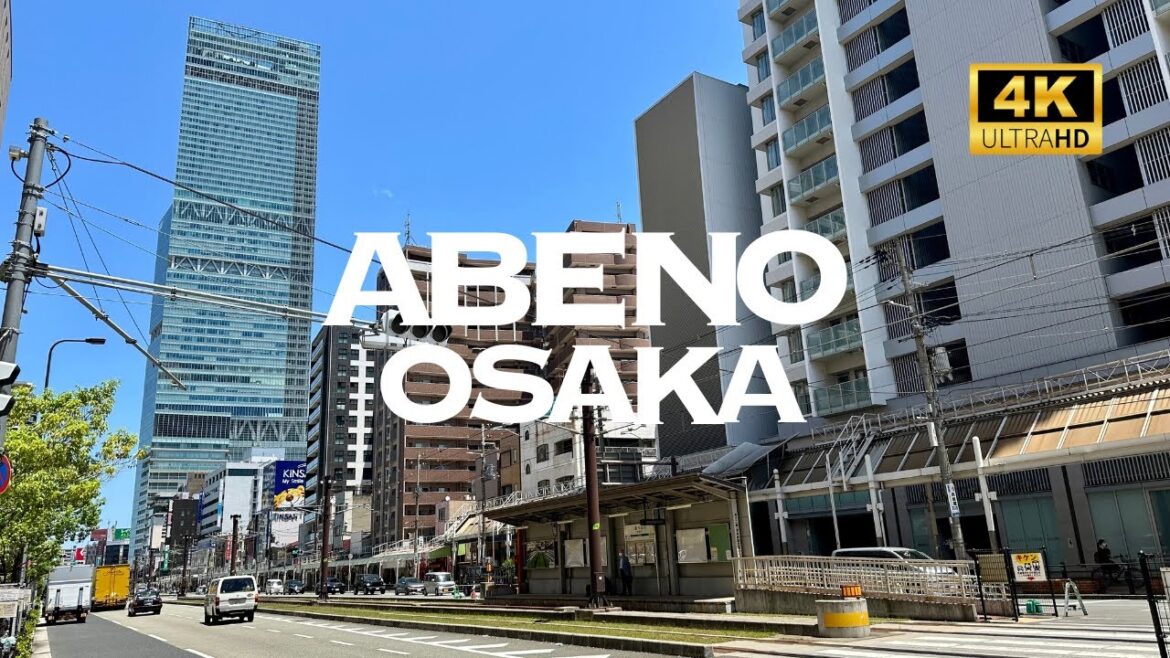 [4K] ABENO OSAKA 🐧 Nonstop Walking Tour / 阿倍野 あべのハルカス 大阪 散歩