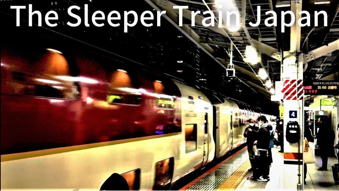 Sunrise izumo Solo travel vlog Over-night sleeper train Japan Amazing snow window & Smoking room