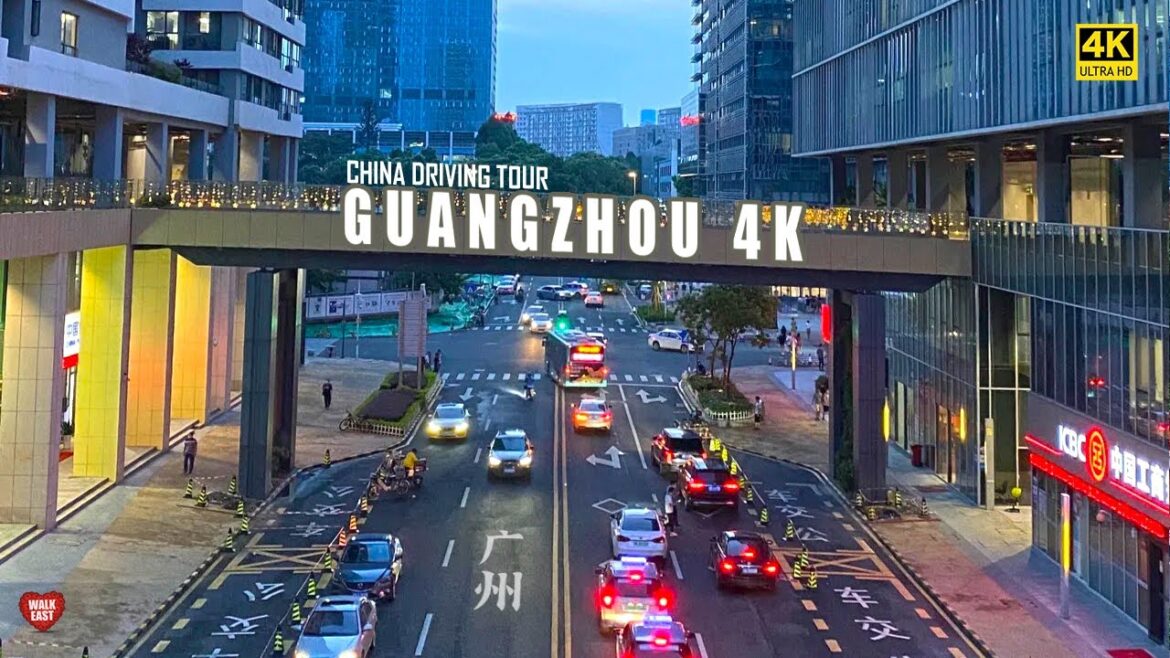 Driving Downtown Guangzhou, The Modern City with Fantastic Look | China Driving Tour 2023