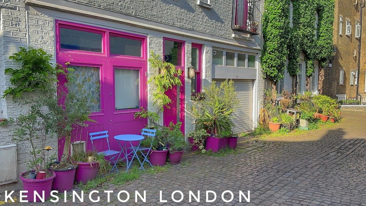 England, London City Tour | South Kensington to Kensington High Street | Summer in London [4K HDR]