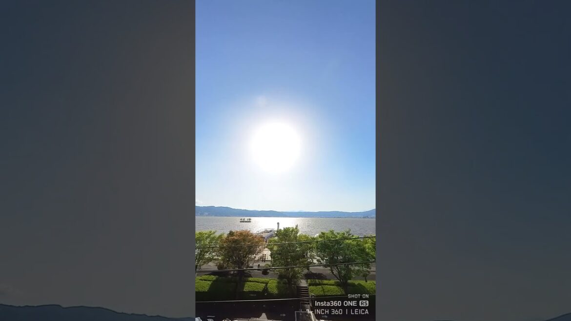 くらすわから見る諏訪湖