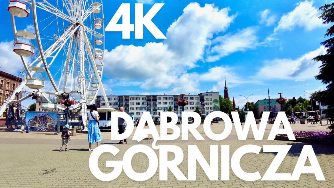Dąbrowa Górnicza in 4K - 68 min Walking Tour of Poland's Industrial Marvel