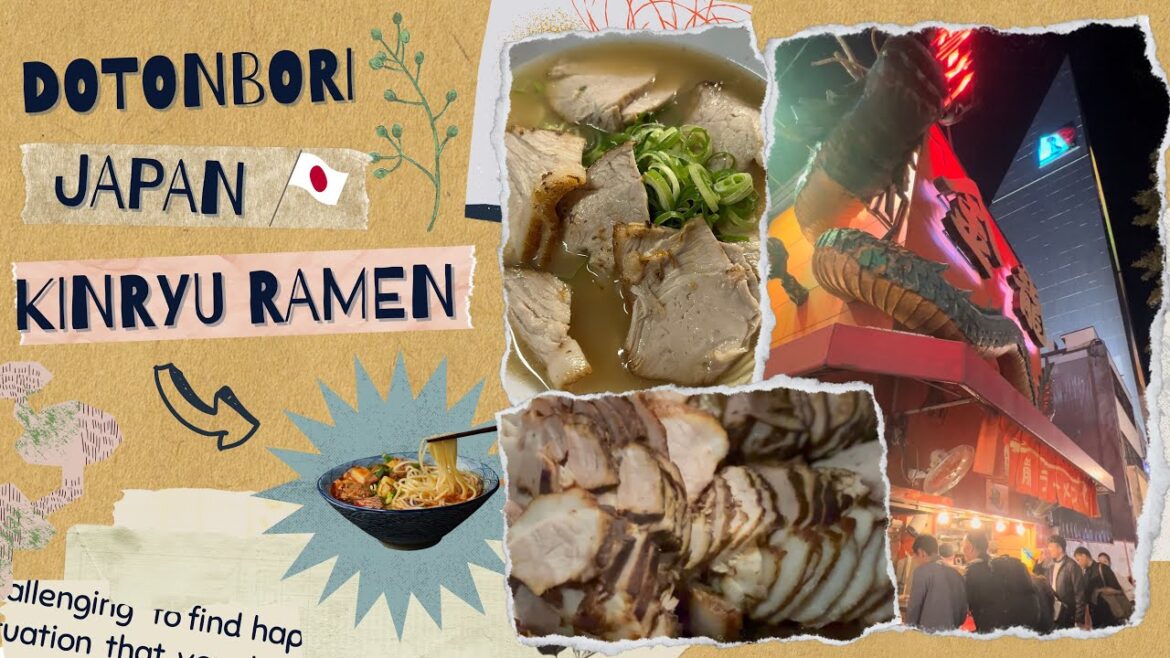 Ultimate Ramen Experience in Dotonbori: Kinryu Ramen #ramen #kinryuramen #osakajapan #japanramen