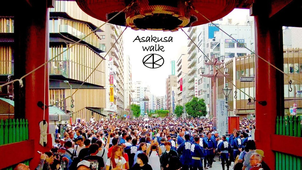 4K【浅草散歩】祭りの風情 ホッピー通り六区通り 2023 東京 Japan