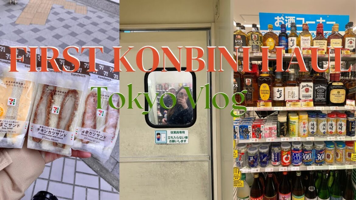 Japan Trip Vlog : OUR FIRST KONBINI TOKYO!