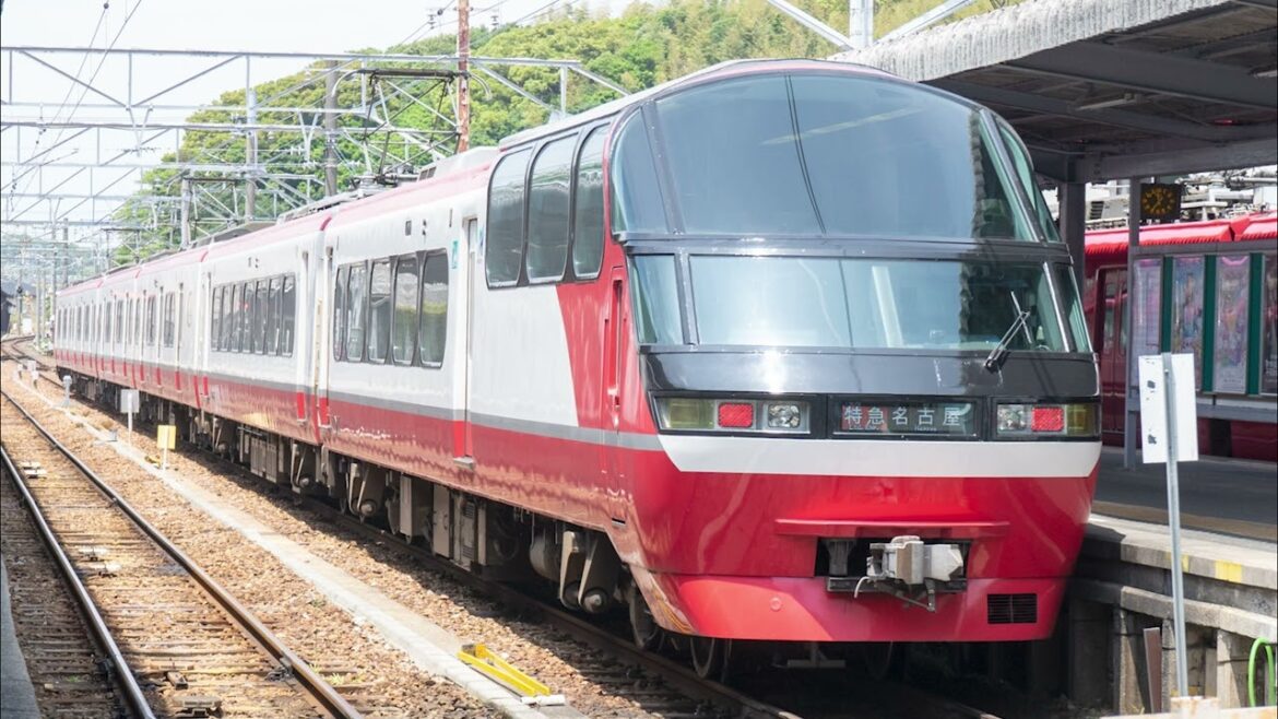 [Sound]Meitetsu Type 1200(Panorama Super) Nagoya to Kowa (2023 travel to Nagoya-6)