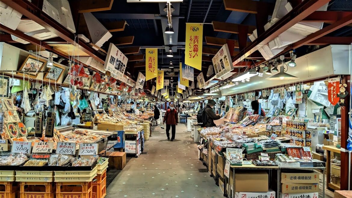 Auga Fish Market (Auga Shinsen Ichiba) Aomori Prefecture Japan