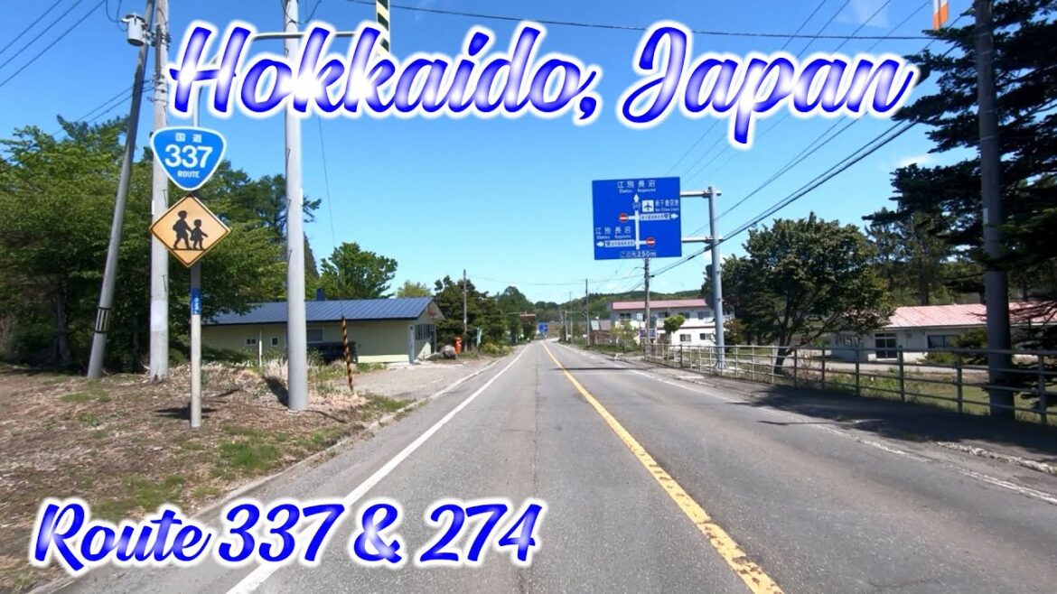 Drive in Hokkaido, Japan. Route 337 and Route 274. ORANGE ua