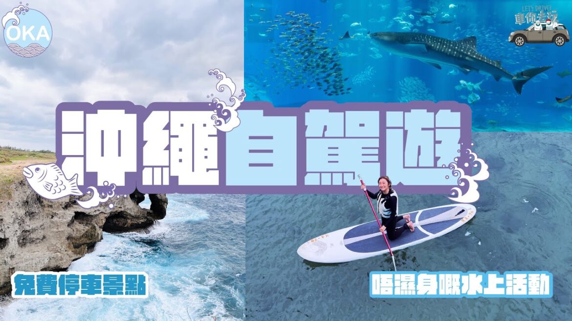 2023沖繩🚘自駕遊✨免費停車場景點／唔濕身嘅水上運動，唔識游水都玩得😂
