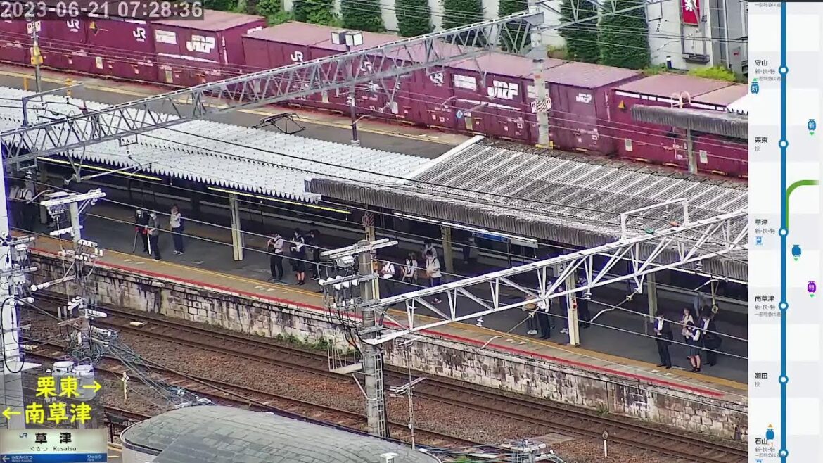 6/21 アーカイブ 草津駅周辺の列車と夜景をライブ配信!運行状況リアルタイムチェック (東海道、琵琶湖線) 6/21 アーカイブ 草津駅周辺の列車と夜景をライブ配信!運行状況リアルタイムチェック (東海道、琵琶湖線)