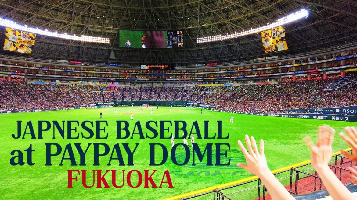 A Japanese Baseball Game at PayPay Dome, Fukuoka A Japanese Baseball Game at PayPay Dome, Fukuoka