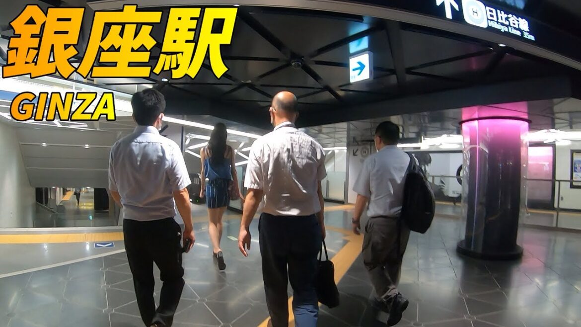 (Japan Walking around Ginza Station) 銀座駅構内を散策!東京メトロ銀座線、日比谷線、丸ノ内線 (Japan Walking around Ginza Station) 銀座駅構内を散策!東京メトロ銀座線、日比谷線、丸ノ内線