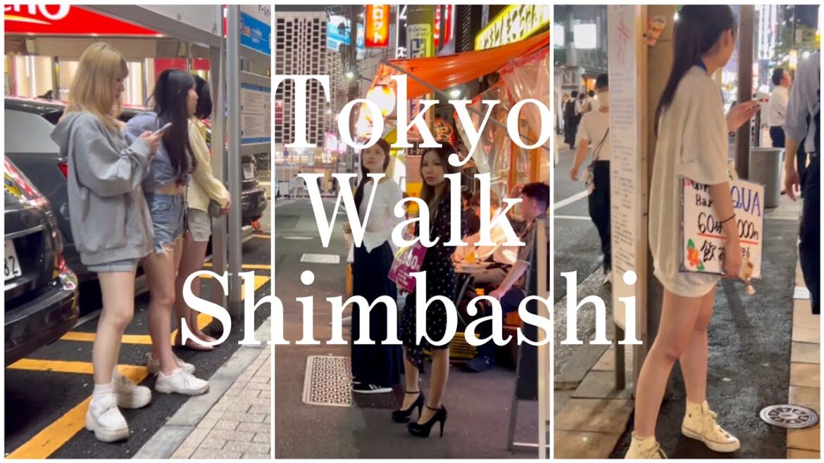 Walk in shimbashi（新橋街歩き）　Tokyo Japan | Night walk