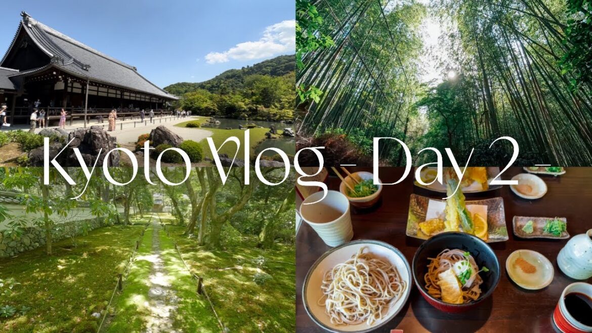 Kyoto Vlog | 親友との5周年記念旅行 in 京都 | フォションホテル京都 | 苔寺 | 鈴虫寺 | 嵐山 | 天龍寺 | 昇龍苑 | Day 2