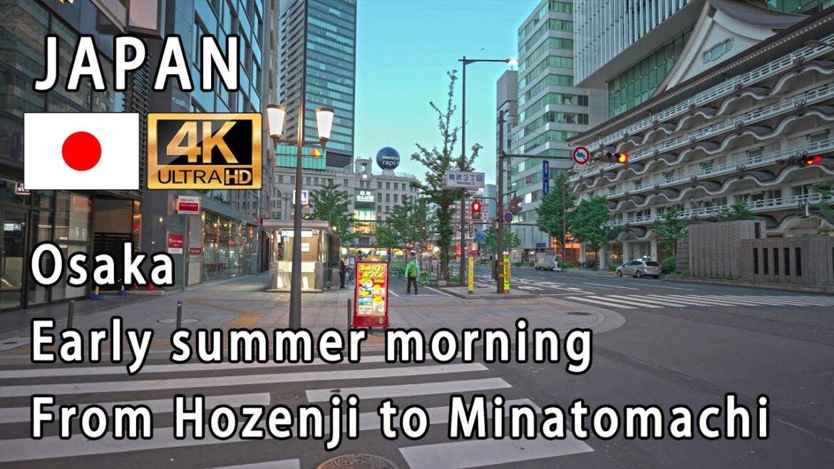 Osaka Early summer morning ( Hozenji & Namba Station & Minatomachi River Place ) Osaka Early summer morning ( Hozenji & Namba Station & Minatomachi River Place )