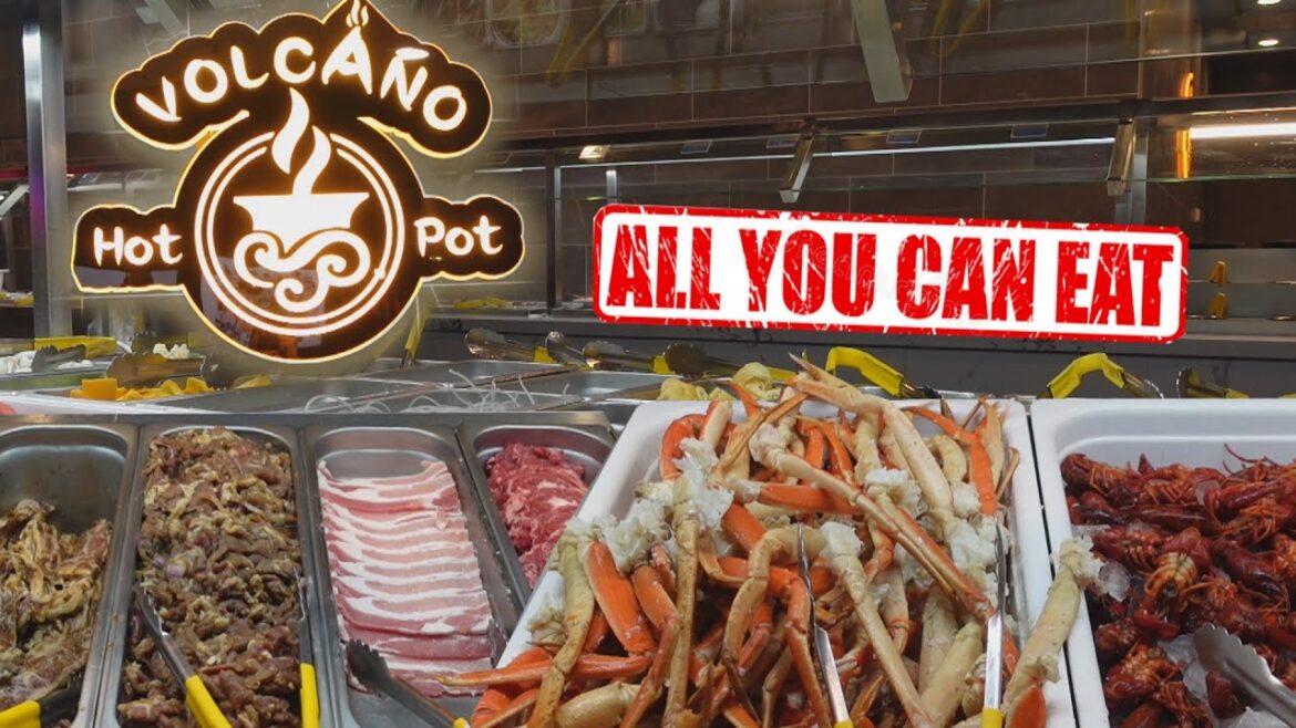 $34/person for All You Can Eat Snow Crab Legs, Korean BBQ & Seafood Hot Pot @ Volcano Hot Pot & BBQ