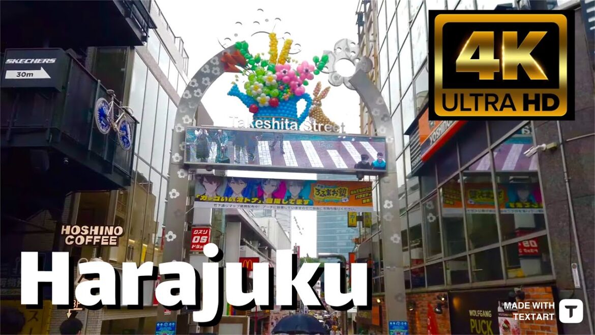 Tokyo Walk - Harajuku to Shibuya - 4k HDR