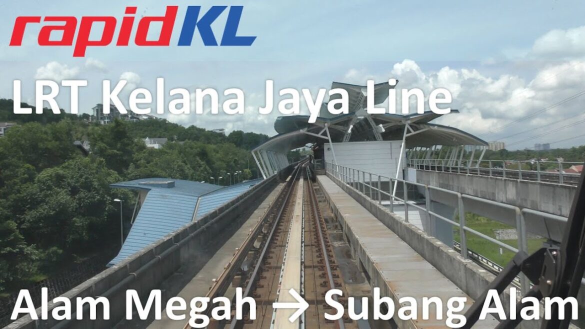RapidKL LRT Kelana Jaya Line Alam Megah → Subang Alam