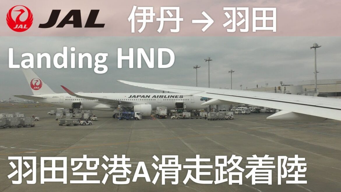 【羽田空港A滑走路着陸】JAL116便、大阪伊丹空港→羽田空港 Landing at Haneda Airport Runway A
