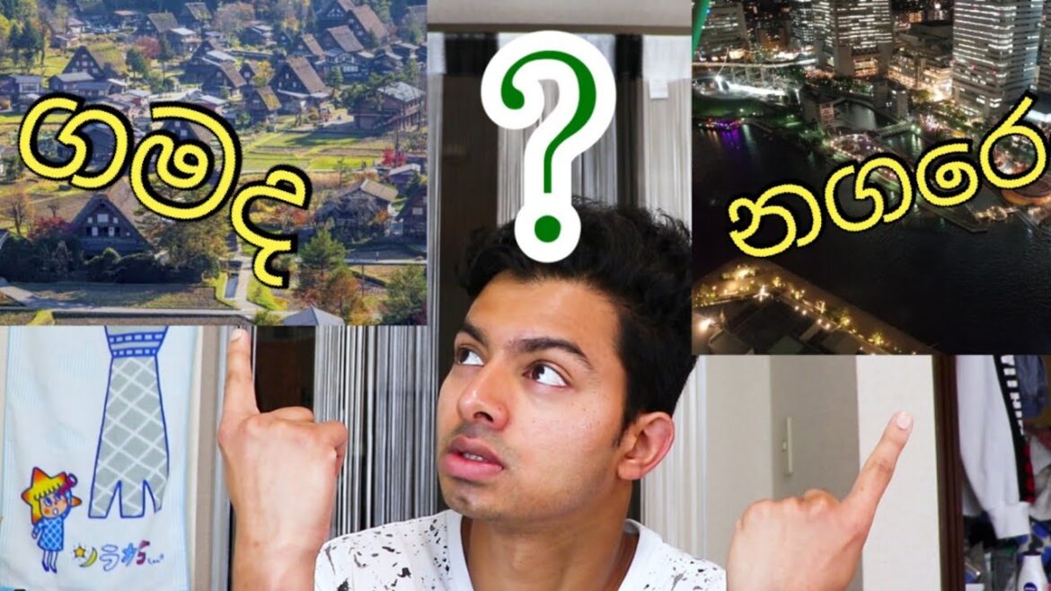 Village or a town in japan | ජපානයේ ගමකට යනවද නගරයකට යනවද