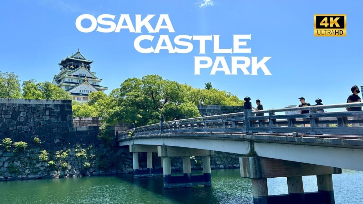[4K] Osaka Castle Park 🐧 Nonstop Walking Tour / 大阪城公園 散歩